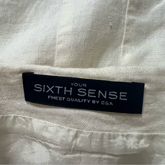 SIXTH SENSE 100% Linen White Mermaid A-Line Lightweight Modest Maxi Skirt Sz XL - Picture 11 of 15